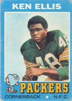 1971 Topps #224 - Ken Ellis - Green Bay Packers - Front