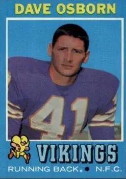 1971 Topps #225 - Dave Osborn - Minnesota Vikings