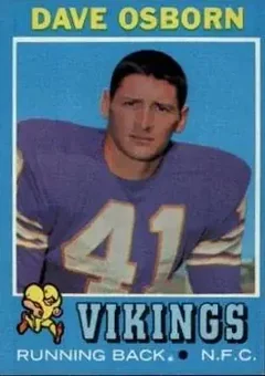 1971 Topps #225 - Dave Osborn - Minnesota Vikings 1971 Topps #225 - Dave Osborn - Minnesota Vikings