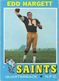 1971 Topps #226 - Edd Hargett - New Orleans Saints 1971 Topps #226 - Edd Hargett - New Orleans Saints