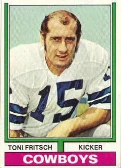 1974 Topps #223 - Toni Fritsch - Dallas Cowboys