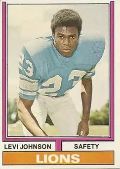 1974 Topps #224 - Levi Johnson - Detroit Lions