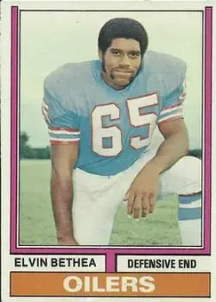 1974 Topps #226 - Elvin Bethea - Houston Oilers