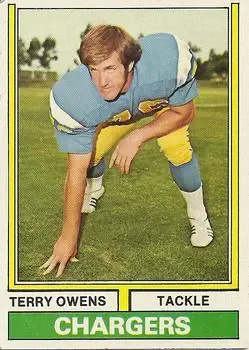 1974 Topps #228 - Terry Owens - San Diego Chargers