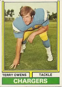 1974 Topps #228 - Terry Owens - San Diego Chargers