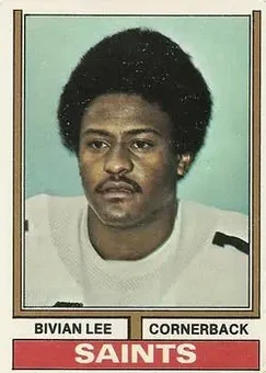 1974 Topps #229 - Bivian Lee - New Orleans Saints