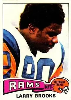 1975 Topps #231 - Larry Brooks - Los Angeles Rams