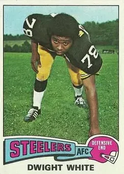 1975 Topps #235 - Dwight White - Pittsburgh Steelers