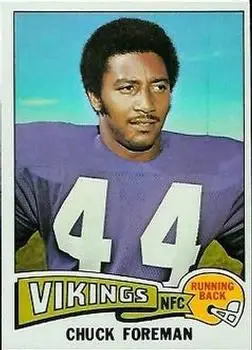 1975 Topps #240 - Chuck Foreman - Minnesota Vikings - Front 1975 Topps #240 - Chuck Foreman - Minnesota Vikings - Front