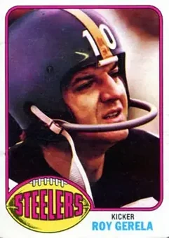 1976 Topps #195 - Roy Gerela - Pittsburgh Steelers 1976 Topps #195 - Roy Gerela - Pittsburgh Steelers