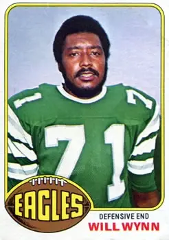 1976 Topps #199 - Will Wynn - Philadelphia Eagles - Front 1976 Topps #199 - Will Wynn - Philadelphia Eagles - Front