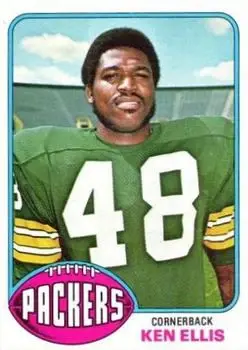 1976 Topps #207 - Ken Ellis - Green Bay Packers - Front 1976 Topps #207 - Ken Ellis - Green Bay Packers - Front