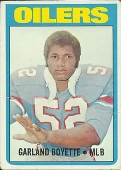 1972 Topps #202 - Garland Boyette - Houston Oilers