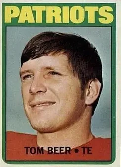 1972 Topps #203 - Tom Beer - New England Patriots