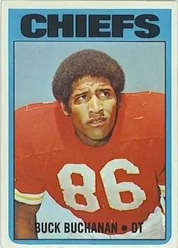 1972 Topps #204 - Buck Buchanan - Kansas City Chiefs