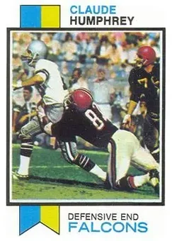 1973 Topps #200 - Claude Humphrey - Atlanta Falcons