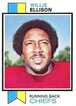 1973 Topps #205 - Willie Ellison - Kansas City Chiefs