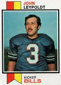 1973 Topps #206 - John Leypoldt - Buffalo Bills - Front