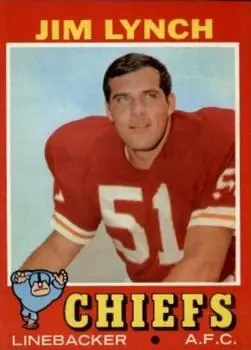 1971 Topps #232 - Jim Lynch - Kansas City Chiefs