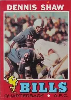 1971 Topps #235 - Dennis Shaw - Buffalo Bills