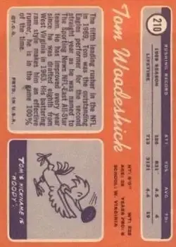 1970 Topps #210 - Tom Woodeshick - Philadelphia Eagles 1970 Topps #210 - Tom Woodeshick - Philadelphia Eagles