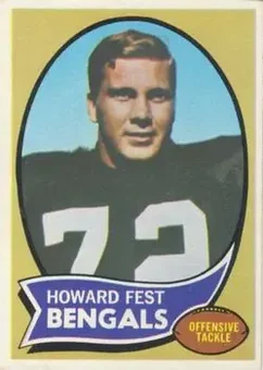 1970 Topps #211 - Howard Fest - Cincinnati Bengals 1970 Topps #211 - Howard Fest - Cincinnati Bengals