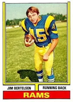 1974 Topps #231 - Jim Bertelsen - Los Angeles Rams