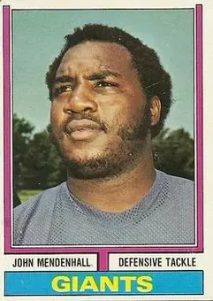 1974 Topps #232 - John Mendenhall - New York Giants 1974 Topps #232 - John Mendenhall - New York Giants
