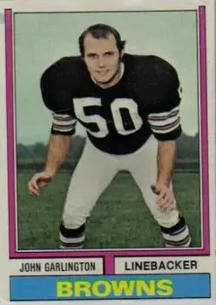 1974 Topps #237 - John Garlington - Cleveland Browns 1974 Topps #237 - John Garlington - Cleveland Browns