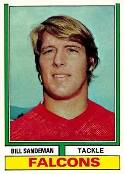 1974 Topps #238 - Bill Sandeman - Atlanta Falcons