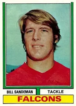 1974 Topps #238 - Bill Sandeman - Atlanta Falcons