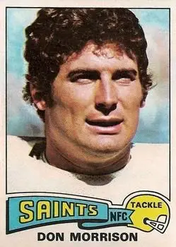 1975 Topps #242 - Don Morrison - New Orleans Saints - Front