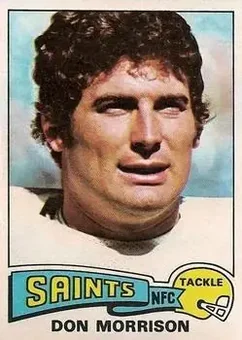 1975 Topps #242 - Don Morrison - New Orleans Saints