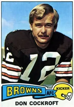 1975 Topps #244 - Don Cockroft - Cleveland Browns