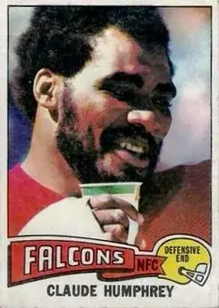 1975 Topps #245 - Claude Humphrey - Atlanta Falcons