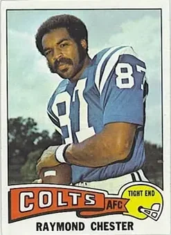 1975 Topps #247 - Raymond Chester - Baltimore Colts