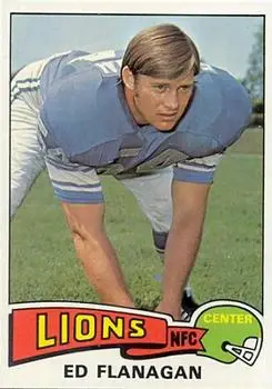 1975 Topps #250 - Ed Flanagan - Detroit Lions