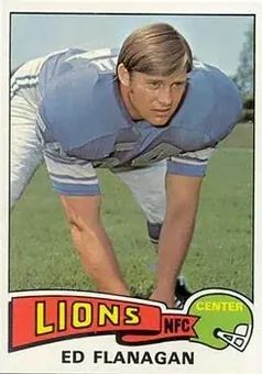 1975 Topps #250 - Ed Flanagan - Detroit Lions