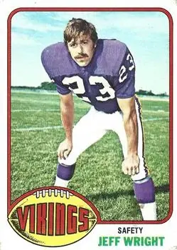 1976 Topps #211 - Jeff Wright - Minnesota Vikings