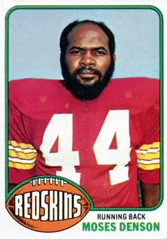 1976 Topps #212 - Moses Denson - Washington Redskins