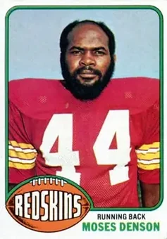 1976 Topps #212 - Moses Denson - Washington Redskins
