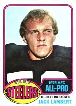 1976 Topps #220 - Jack Lambert - Pittsburgh Steelers