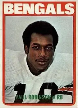 1972 Topps #219 - Paul Robinson - Cincinnati Bengals