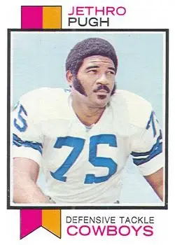 1973 Topps #216 - Jethro Pugh - Dallas Cowboys - Front