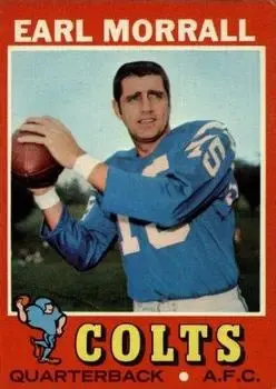 1971 Topps #242 - Earl Morrall - Baltimore Colts - Front