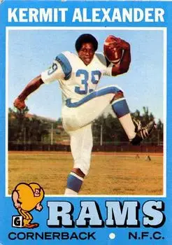 1971 Topps #243 - Kermit Alexander - Los Angeles Rams - Front
