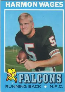 1971 Topps #246 - Harmon Wages - Atlanta Falcons - Front 1971 Topps #246 - Harmon Wages - Atlanta Falcons - Front