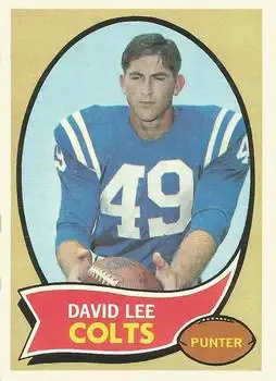 1970 Topps #222 - David Lee - Baltimore Colts