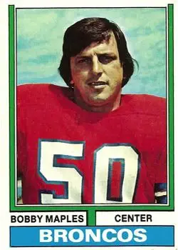 1974 Topps #243 - Bobby Maples - Denver Broncos