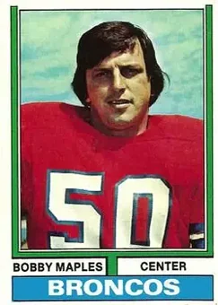 1974 Topps #243 - Bobby Maples - Denver Broncos 1974 Topps #243 - Bobby Maples - Denver Broncos